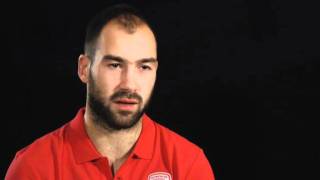 Game of the Week Interview Vassilis Spanoulis  Olympiacos [upl. by Aihsitan]