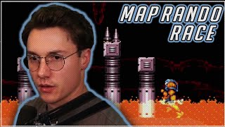 My Route Couldnt Be Worse  Map Rando Race  Super Metroid [upl. by Keslie]