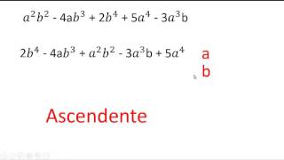 Álgebra Como ordenar polinomios [upl. by Lleirbag]