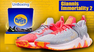 UNBOXING GIANNIS IMMORTALITY 2  Em português PTBR [upl. by Leicam]