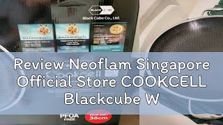 Review Neoflam Singapore Official Store COOKCELL Blackcube Wok with Glass Lid  32cm  34cm  36cm [upl. by Elodea242]