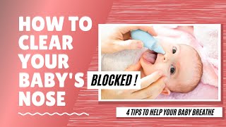 How To Clear Your Baby’s Blocked Nose 👃🏻 ✅ 6 Tips To Help Your Baby Breathe [upl. by Zaller]