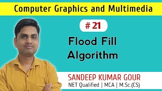 Flood Fill Algorithm in computer graphics  Seed fill algorithm  Polygon fill area algorithm [upl. by Bal]