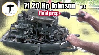 20 Hp Johnson Final Prep  Carb  Thermostat  Fuel Pump amp More  outboardrepairvideos [upl. by Anerhs]