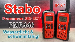 Zwei tolle Handfunkgeräte STABO FREECOMM 850 SET  PMR446 [upl. by Antonius]