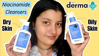 New DERMA CO Niacinamide Cleansers Review amp Demo  Dry Skin amp Oily Skin Cleansers [upl. by Eran]