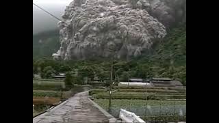 The eruption of the volcano Unzen in 1991  Kyushu Island Japan [upl. by Omissam161]