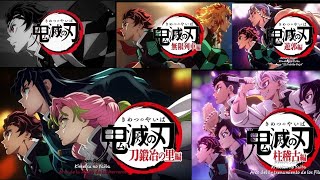 demon slayerKimetsu No Yaiba all openings [upl. by Courtland]