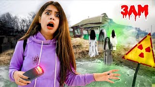 I Survived in a HAUNTED HOUSE with Ghosts Fake vaale😂  Horror Challenge🎃💀 [upl. by Cayser794]