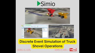 Simulation of Mining Operations in Open Pit Mine  Truck Shovel Operations  Simio [upl. by Beesley660]