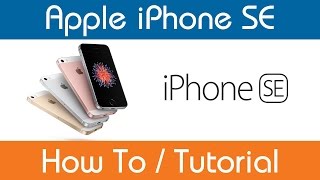 How To Set Up Touch ID  iPhone SE [upl. by Maxy975]