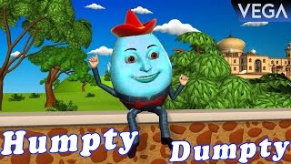 Humpty Dumpty  Nursery Rhymes  3d Baby Songs From Vega Rhymes [upl. by Acired]