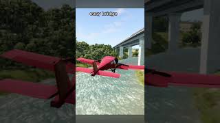 ✈️Plane vs Bridge🌉 BeamNG shorts [upl. by Aicatsanna]