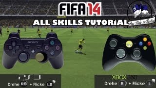 FIFA 14  quotAll Skill Movesquot Tutorial ᴴᴰ  Controller Animation  PS3  XBOX360 [upl. by Nolie228]