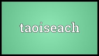 Taoiseach Meaning [upl. by Paapanen101]