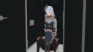 【MMD】requestShenhe farts in the toilet ［girl fart animation］ [upl. by Aneahs]