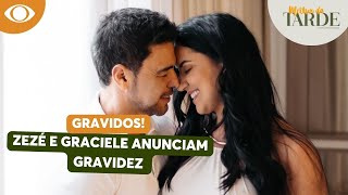 Graciele Lacerda e Zezé Di Camargo anunciam gravidez nas redes sociais [upl. by Rolfe]