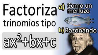 Factorización de trinomios de la forma ax²bxc [upl. by Rbma]