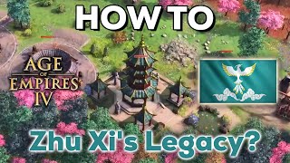 How to play Zhu Xis Legacy Fast Aggression in Season 6 AOE4 [upl. by Fanchet438]