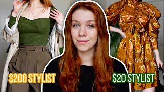 I Hired a 200 Stylist and a 20 Stylist to Dress Me for a Week [upl. by Ivgnout]