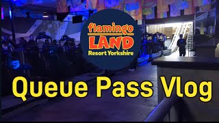 10 October Flamingo Land Queue Pass Ride Access Vlog 2024 [upl. by Einreb]