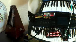 TickTick  KORG SQ1 sync test with Metronome [upl. by Dream]