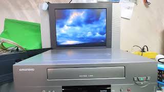 VIDEOREGISTRATORE VHS GRUNDIG GV94 COME NUOVO 6 TESTINE HIFI STEREO QUALITÀ ECCELLENTE  TELECOMAND [upl. by Acissev]