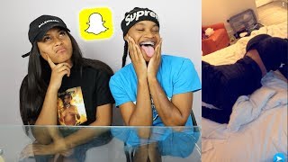 REACTING TO GIRLFRIENDS HIDDEN SNAPCHATS [upl. by Moritz]