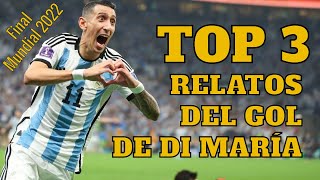 Gol de Di Maria Final Mundial 2022 Argentina vs Francia  Relatos Argentinos Mariano Closs Giralt [upl. by Durante853]