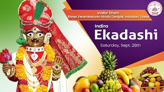 Indira Ekadashi Sabha  Vadtal Dham Shree Swaminarayan Hindu Temple  SSAUSM Houston [upl. by Tay233]