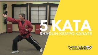 5 Kata  Shaolin Kempo Karate  VillariTV [upl. by Vance]