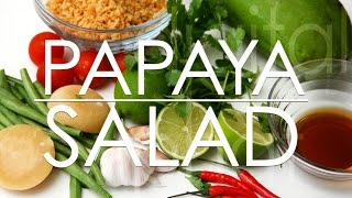 How to make Papaya Salad in Vietnam [upl. by Sirret]