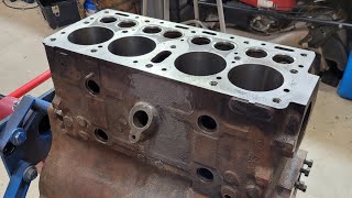 Willys Jeep 4134 L134 Go Devil CJ2A valve guide installation Part 1 [upl. by Aniala]