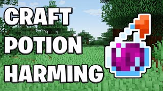 How To Make A Potion of Harming In Minecraft  Instant Damage Potion [upl. by Kall]