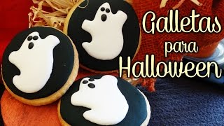 Galletas para halloween decoradas con glasa real [upl. by Swithin]