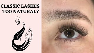 What If Classic Is Too Natural Hybrid Fix Tutorial  Eyelash Extensions 101 [upl. by Clower]