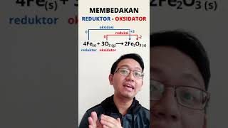 Cepat Membedakan Reduktor Oksidator dalam Reaksi Reduksi Oksidasi Redoks  Redox Reaction shorts [upl. by Nimzaj464]