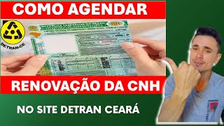 Como Agendar a Renovação da CNH pelo o site do DETRAN CE [upl. by Dusza]