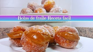 Bolas de fraile FACILES berlinesas DELICIOSAS [upl. by Nosmirc]