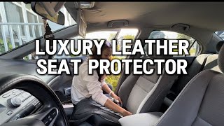 Luxury Leather Car Seat Cover universal fit seat cover seatcover carseatcover amazonfinds ad [upl. by Aisyat451]