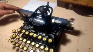 Blickensderfer quotHOMEquot typewriter 1913 [upl. by Annohsak516]