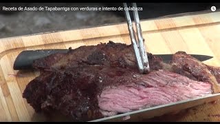 Receta de Asado de Tapabarriga con verduras e intento de calabaza [upl. by Aiciruam]