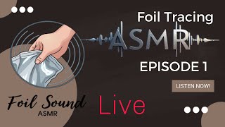 ASMR FOIL TRACING fyp asmr asmrsounds live satisfying [upl. by Schaumberger539]