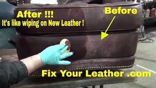 FIX WORN and FADED LEATHER the EASY way [upl. by Sauncho]