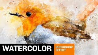 Perfectum 2  Watercolor Artist Photoshop Action Tutorial [upl. by Gilletta]