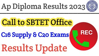 Ap Diploma Exam Results latest update  call recording sbtet results update  c16 c20 c14 all sems [upl. by Assirod]