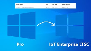 Upgrading Windows 10 Pro to IoT Enterprise LTSC 2021 [upl. by Pearse]