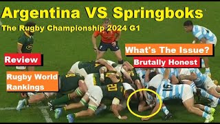 Review Argentina VS Springboks 2024 The Rugby Championship R5 Reaction Assessment Analysis Recap [upl. by Winograd]