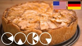 LECKERER APFELKUCHEN Rezept  YUMMY APPLE CAKE Recipe [upl. by Enenstein77]