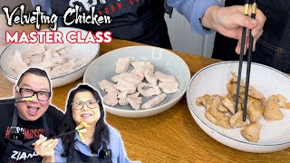 How Chinese Chefs Velvet Chicken MASTER CLASS 🍗 Mum and Son professional chefs cook [upl. by Cilegna712]